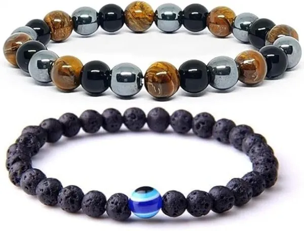 Multiagate_Stone,_Crystal,_Tiger's_Eye,_Lava,_Black_Obsidian_Bracelet_Set_(Pack_of_2)