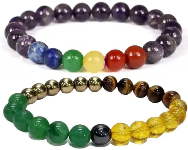 Multiagate_Lapiz_Lazuli,_Stone,_Green_Aventurine,_Amethyst,_Crystal,_7_Chakra,_Red,_Black_Obsidian_Bracelet_Set_(Pack_of_2)
