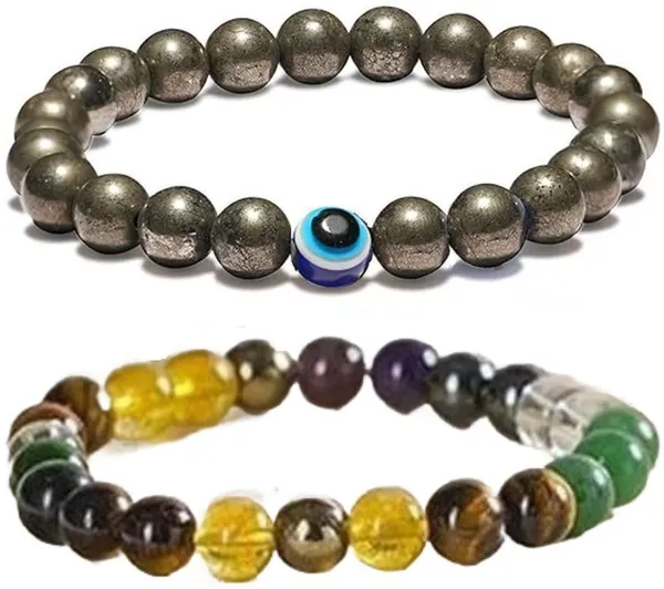 Multiagate_Pyrite,_Stone,_Hematite,_Green_Aventurine,_Amethyst,_Crystal,_Tiger's_Eye,_Citrine,_Evil_Eye_Bracelet_Set_(Pack_of_2)
