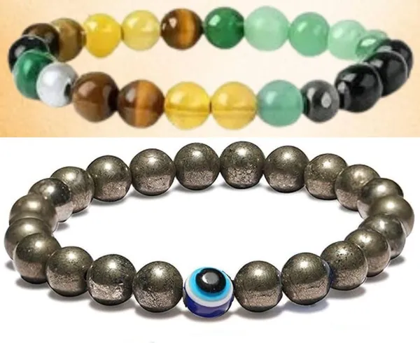 Multiagate_Pyrite,_Stone,_Green_Aventurine,_Crystal,_Tiger's_Eye,_Citrine,_Clear_Quartz,_Evil_Eye_Bracelet_Set_(Pack_of_2)