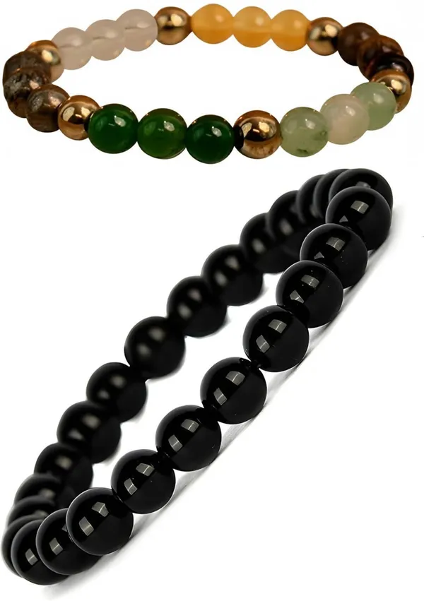 Multiagate_Pyrite,_Stone_Bracelet_Set_(Pack_of_2)