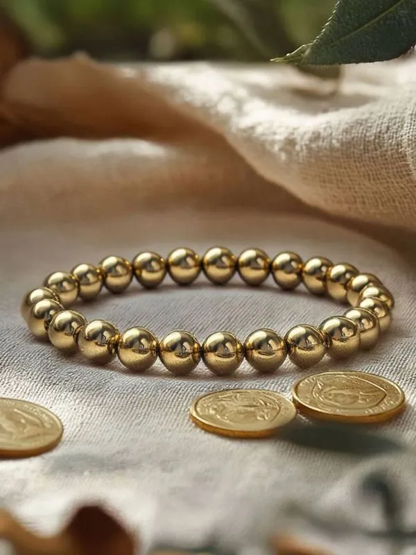 Multiagate_Pyrite,_Amethyst_Bracelet_Set_(Pack_of_2)
