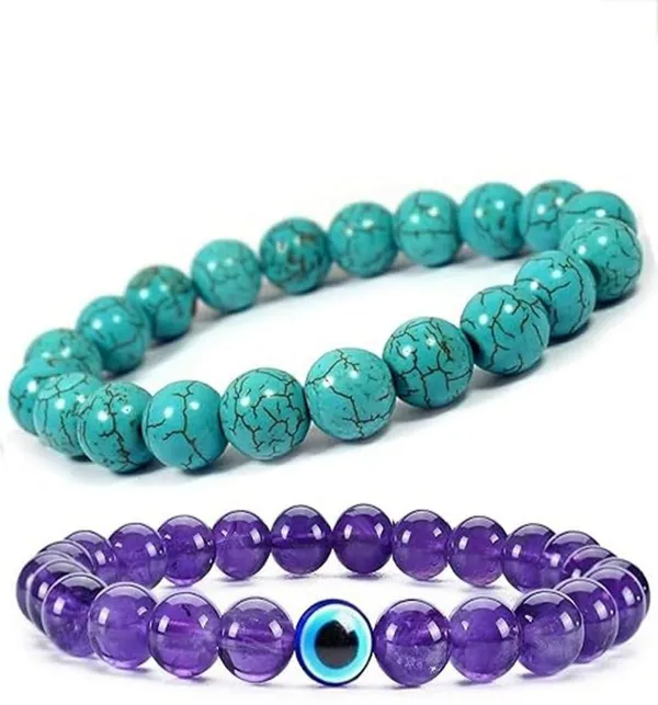 Multiagate_Stone,_Crystal,_Turquoise_Bracelet_Set_(Pack_of_2)