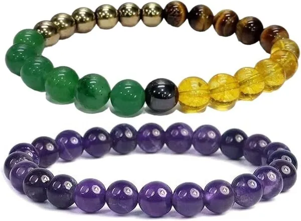 Multiagate_Stone,_Amethyst_Bracelet_Set_(Pack_of_2)