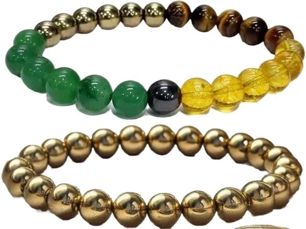 Multiagate_Pyrite,_Stone_Bracelet_Set_(Pack_of_2)