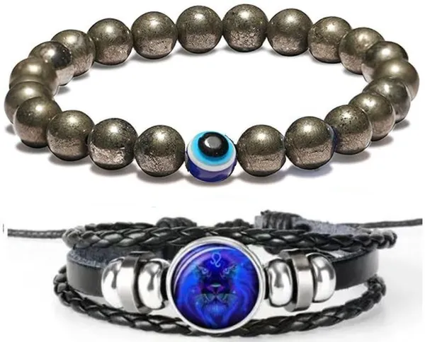 Multiagate_Pyrite,_Stone,_Crystal,_Evil_Eye,_Leather_Bracelet_Set_(Pack_of_2)