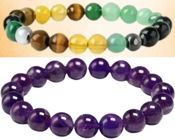Multiagate_Pyrite,_Green_Aventurine,_Amethyst,_Tiger's_Eye,_Citrine,_Clear_Quartz_Bracelet_Set_(Pack_of_2)