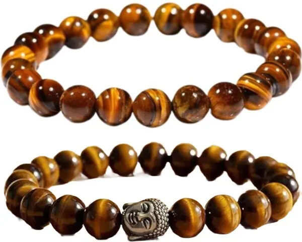 Multiagate_Tiger's_Eye_Bracelet_Set_(Pack_of_2)