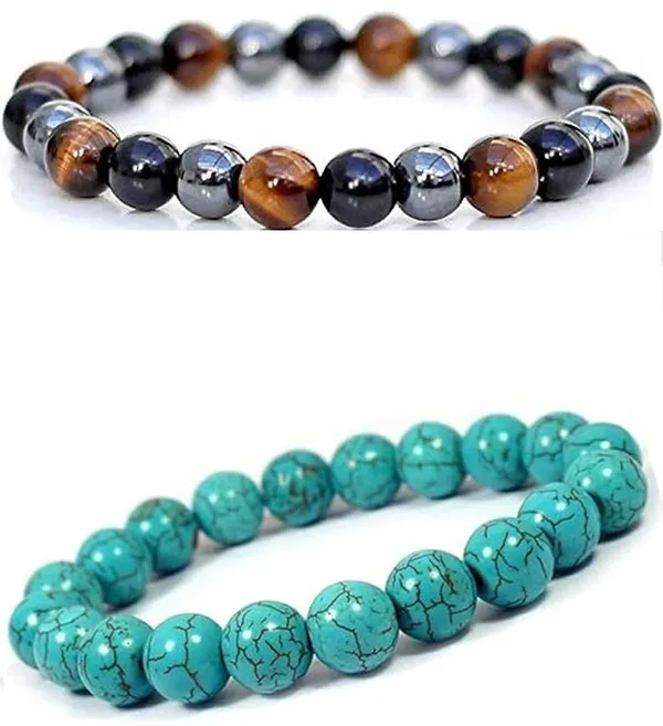 Multiagate_Stone,_Crystal,_Glass,_Turquoise_Bracelet_Set_(Pack_of_2)