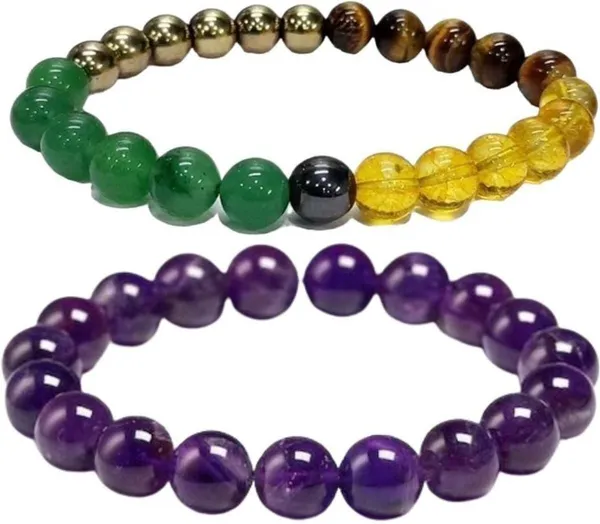 Multiagate_Stone,_Amethyst_Bracelet_Set_(Pack_of_2)