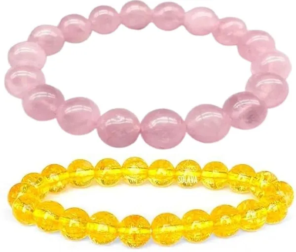 Multiagate_Stone,_Rose_Quartz,_Crystal,_Citrine_Bracelet_Set_(Pack_of_2)