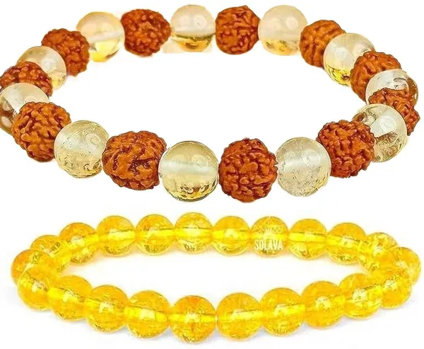 Multiagate_Stone,_Crystal,_Rudraksha,_Citrine,_Clear_Quartz_Bracelet_Set_(Pack_of_2)