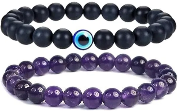 Multiagate_Amethyst,_Crystal_Bracelet_Set_(Pack_of_2)