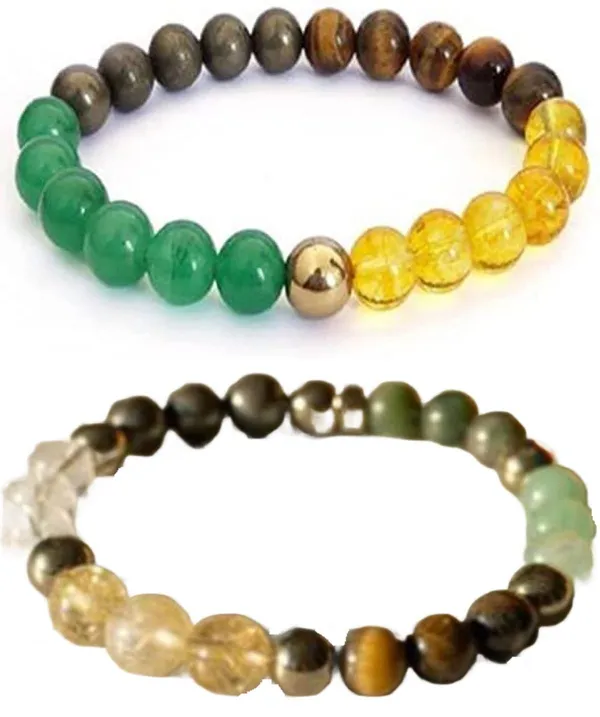Multiagate_Pyrite,_Stone,_Green_Aventurine,_Amethyst,_Crystal,_Tiger's_Eye,_Citrine,_Green_Jade_Bracelet_Set_(Pack_of_2)