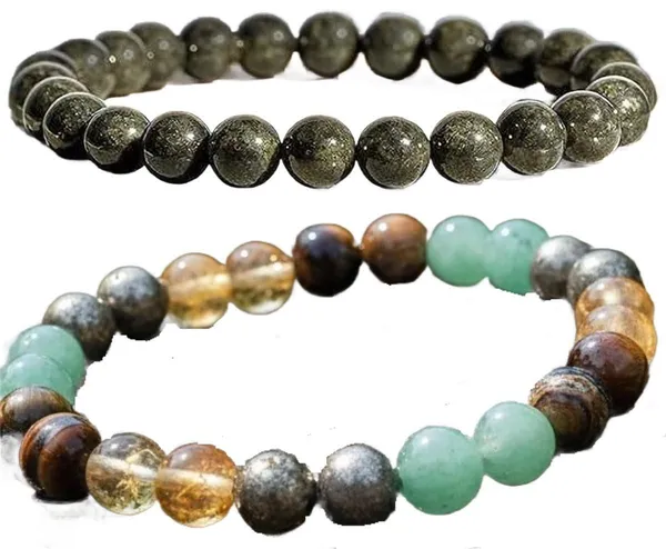 Multiagate_Pyrite,_Crystal_Bracelet_Set_(Pack_of_2)