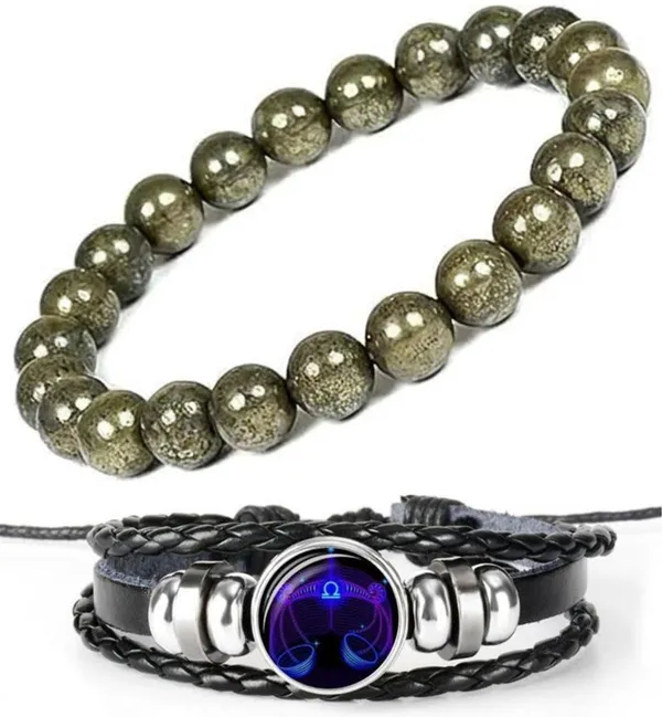 Multiagate_Crystal,_Leather_Bracelet_Set_(Pack_of_2)