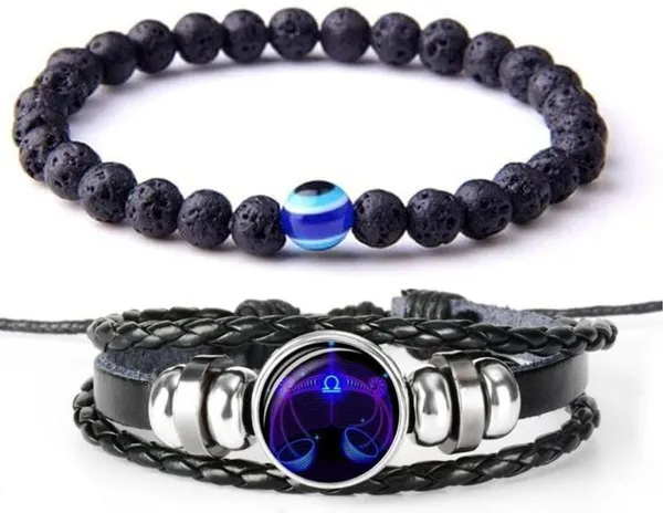Multiagate_Stone,_Crystal,_Lava,_Leather,_Black_Obsidian_Bracelet_Set_(Pack_of_2)
