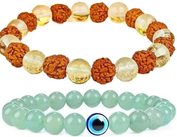 Multiagate_Crystal,_Rudraksha,_Clear_Quartz_Bracelet_Set_(Pack_of_2)