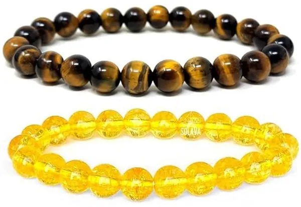Multiagate_Stone,_Crystal,_Tiger's_Eye,_Citrine_Bracelet_Set_(Pack_of_2)