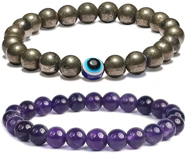 Multiagate_Stone,_Amethyst_Bracelet_Set_(Pack_of_2)