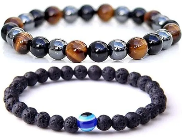 Multiagate_Stone,_Crystal,_Glass,_Lava,_Black_Obsidian_Bracelet_Set_(Pack_of_2)