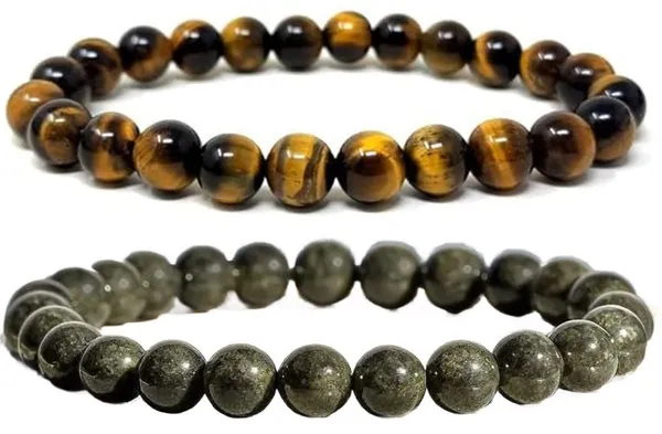 Multiagate_Pyrite,_Stone,_Crystal,_Tiger's_Eye_Bracelet_Set_(Pack_of_2)