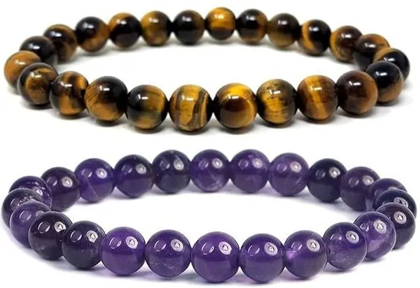 Multiagate_Stone,_Amethyst,_Crystal,_Tiger's_Eye_Bracelet_Set_(Pack_of_2)