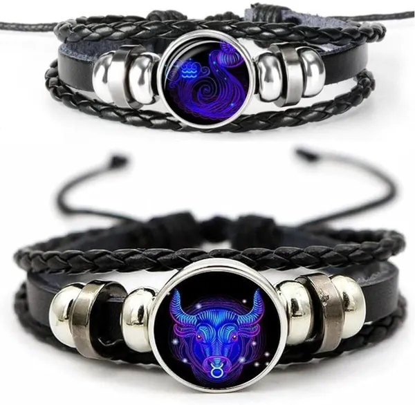 Multiagate_Leather_Bracelet_Set_(Pack_of_2)