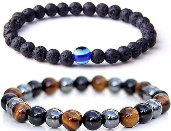 Multiagate_Stone,_Crystal,_Glass,_Lava,_Black_Obsidian_Bracelet_Set_(Pack_of_2)