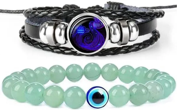 Multiagate_Crystal,_Leather_Bracelet_Set_(Pack_of_2)