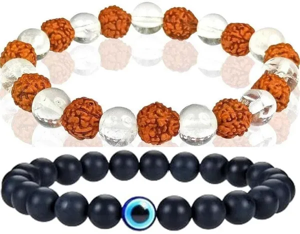 Multiagate_Crystal,_Rudraksha,_Clear_Quartz_Bracelet_Set_(Pack_of_2)