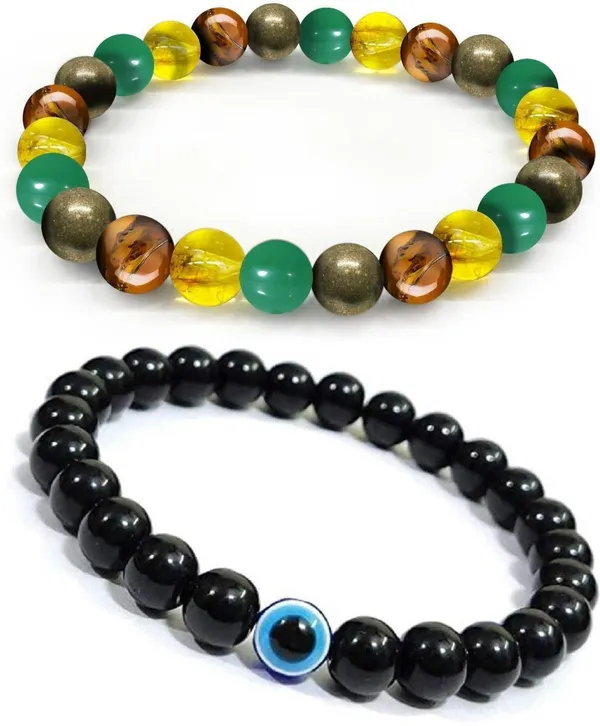 Multiagate_Pyrite,_Green_Aventurine,_Tiger's_Eye,_Citrine,_Evil_Eye_Bracelet_Set_(Pack_of_2)