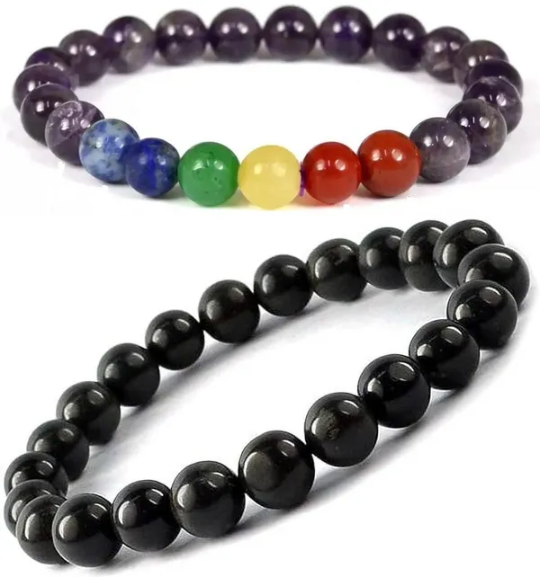 Multiagate_Lapiz_Lazuli,_Stone,_Green_Aventurine,_Amethyst,_Crystal,_7_Chakra,_Red,_Black_Obsidian_Bracelet_Set_(Pack_of_2)