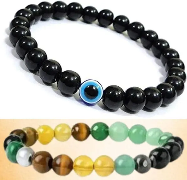 Multiagate_Pyrite,_Green_Aventurine,_Tiger's_Eye,_Citrine,_Evil_Eye,_Clear_Quartz_Bracelet_Set_(Pack_of_2)