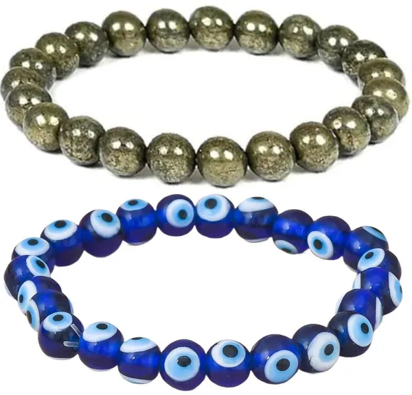 Multiagate_Pyrite,_Crystal,_Evil_Eye_Bracelet_Set_(Pack_of_2)