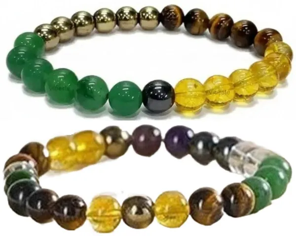 Multiagate_Pyrite,_Stone,_Hematite,_Green_Aventurine,_Amethyst,_Golden_Pyrite,_Tiger's_Eye,_Citrine_Bracelet_Set_(Pack_of_2)
