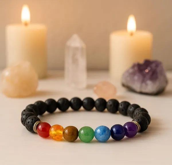 Multiagate_Pyrite,_Stone,_Green_Aventurine,_Amethyst,_Tiger's_Eye,_Lava,_7_Chakra,_Green_Jade_Bracelet_Set_(Pack_of_2)