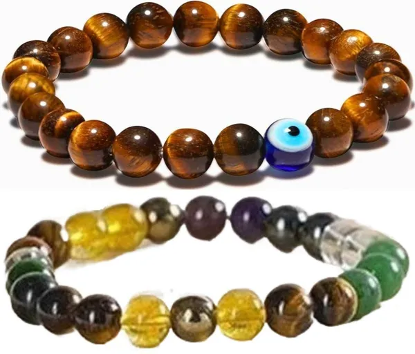 Multiagate_Pyrite,_Stone,_Hematite,_Green_Aventurine,_Amethyst,_Tiger's_Eye,_Citrine_Bracelet_Set_(Pack_of_2)
