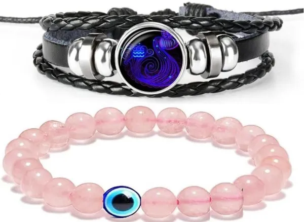 Multiagate_Crystal,_Leather_Bracelet_Set_(Pack_of_2)
