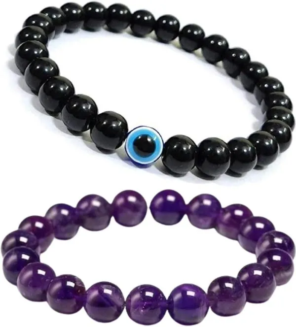 Multiagate_Amethyst,_Evil_Eye_Bracelet_Set_(Pack_of_2)