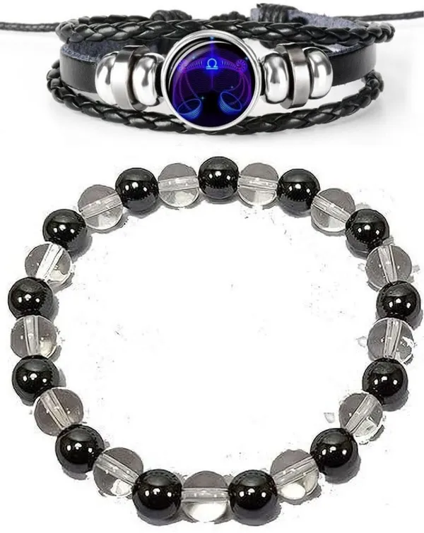 Multiagate_Crystal,_Leather_Bracelet_Set_(Pack_of_2)