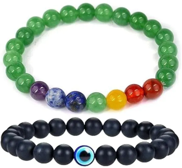 Multiagate_Lapiz_Lazuli,_Green_Aventurine,_Amethyst,_Crystal,_Lava,_7_Chakra,_Clear_Quartz,_Green_Jade_Bracelet_Set_(Pack_of_2)