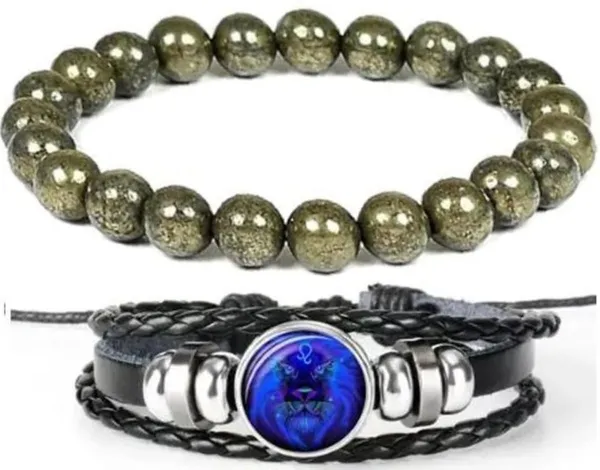 Multiagate_Pyrite,_Crystal,_Leather_Bracelet_Set_(Pack_of_2)