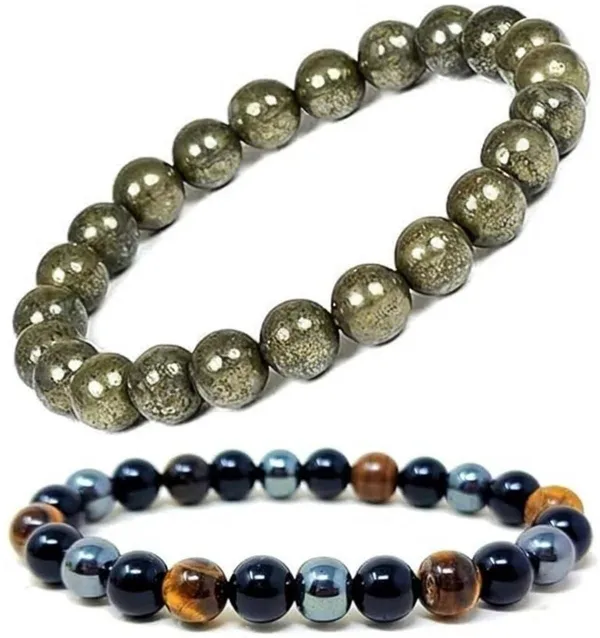 Multiagate_Stone,_Crystal,_Tiger's_Eye,_Black_Obsidian_Bracelet_Set_(Pack_of_2)