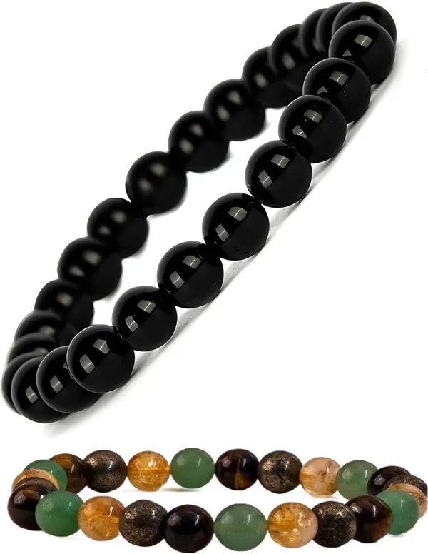 Multiagate_Pyrite,_Stone_Bracelet_Set_(Pack_of_2)