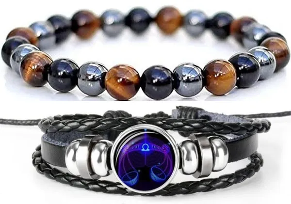 Multiagate_Crystal,_Glass,_Leather_Bracelet_Set_(Pack_of_2)