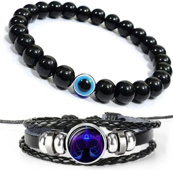 Multiagate_Evil_Eye,_Leather_Bracelet_Set_(Pack_of_2)
