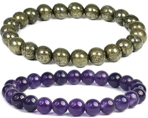 Multiagate_Pyrite,_Amethyst,_Crystal_Bracelet_Set_(Pack_of_2)