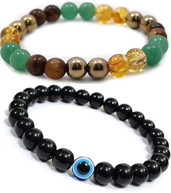 Multiagate_Pyrite,_Green_Aventurine,_Citrine_+_Golden,_Golden_Pyrite,_Crystal,_Tiger's_Eye,_Evil_Eye_Bracelet_Set_(Pack_of_2)
