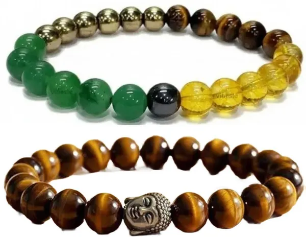 Multiagate_Stone,_Green_Aventurine,_Golden_Pyrite,_Tiger's_Eye,_Citrine_Bracelet_Set_(Pack_of_2)